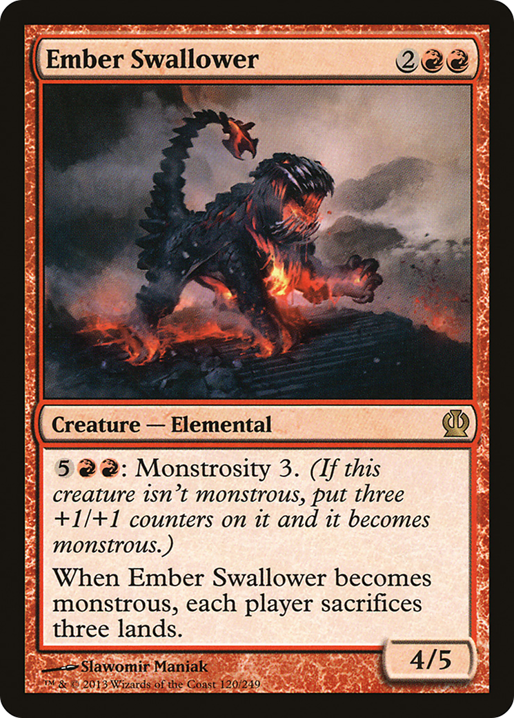 Image of Ember Swallower (THS-120) - Theros Foil
