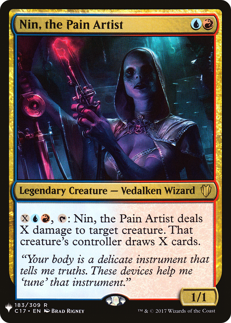 Image of Nin, the Pain Artist (LIST-183/309) - The List