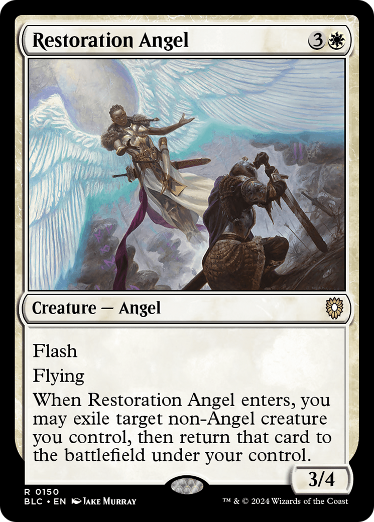 Image of Restoration Angel (BLC-150) - Bloomburrow Commander