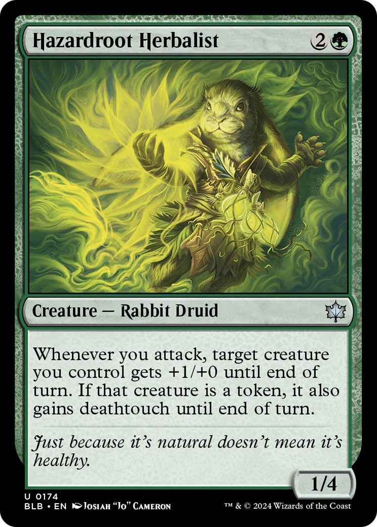 Image of Hazardroot Herbalist (BLB-174) - Bloomburrow