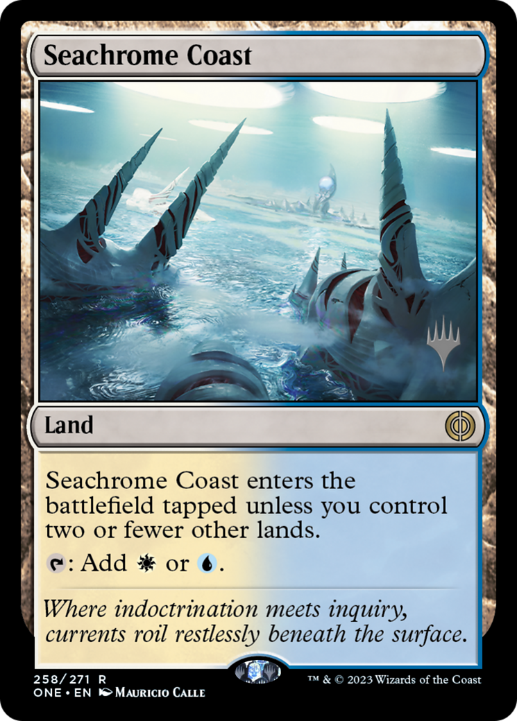 Image of Seachrome Coast (PPONE-258) - Phyrexia: All Will Be One Promos