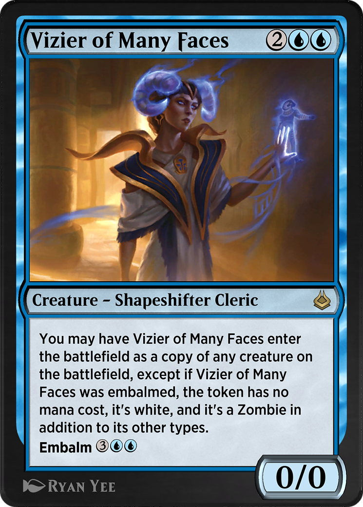 Image of Vizier of Many Faces (AKR-087) - Amonkhet Remastered
