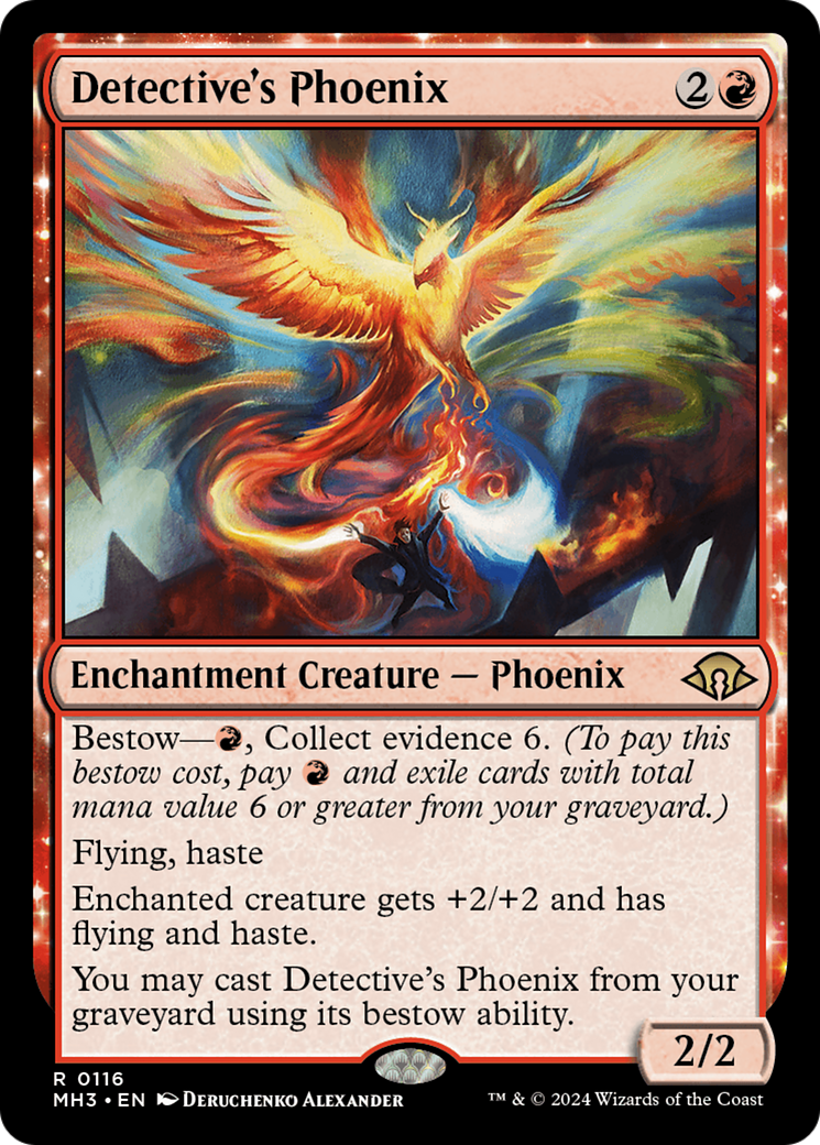 Image of Detective's Phoenix (MH3-116) - Modern Horizons 3: (enchantment) Foil