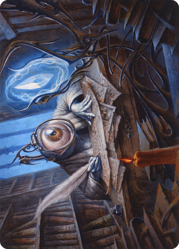 Image of Unblinking Observer // Unblinking Observer (AMID-031) - Midnight Hunt Art Series (Borderless) Foil
