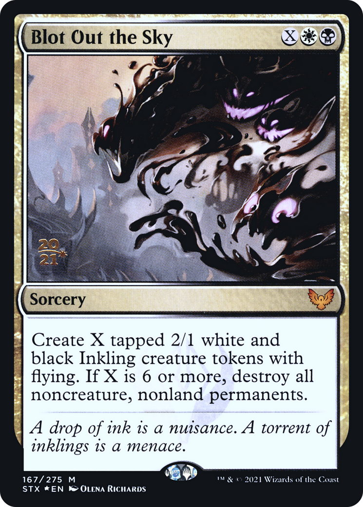Image of Blot Out the Sky (PRE-167) - Strixhaven: School of Mages Promos Foil