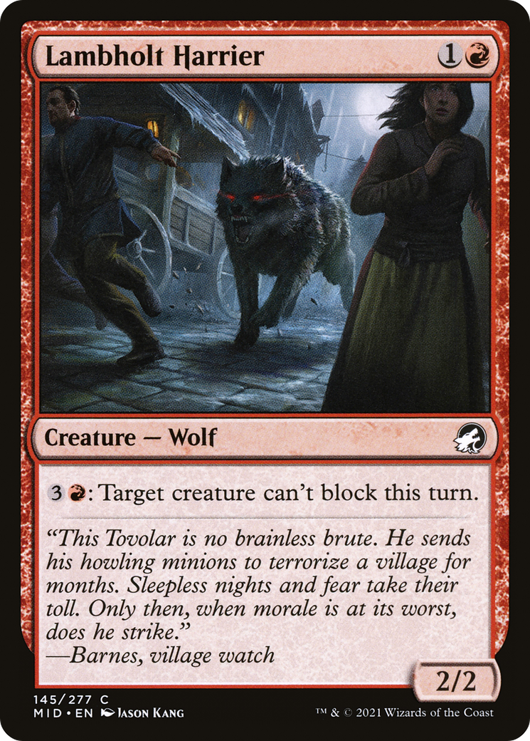 Image of Lambholt Harrier (MID-145) - Innistrad: Midnight Hunt Foil
