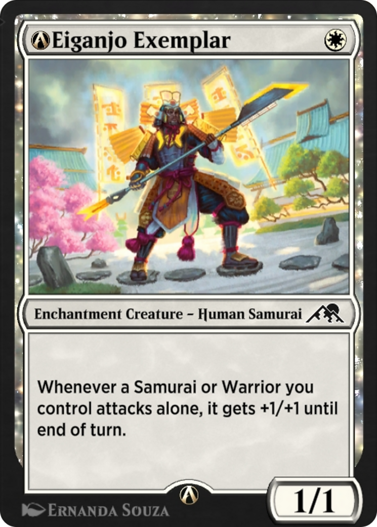 Image of A-Eiganjo Exemplar (NEO-A-10) - Kamigawa: Neon Dynasty: (enchantment)