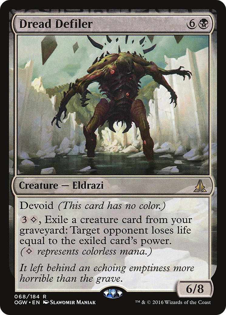 Image of Dread Defiler (OGW-068) - Oath of the Gatewatch: (devoid) Foil