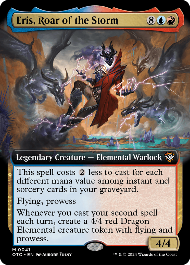 Image of Eris, Roar of the Storm (Extended Art) (OTC-041) - Outlaws of Thunder Junction Commander: (Extended Art) Foil