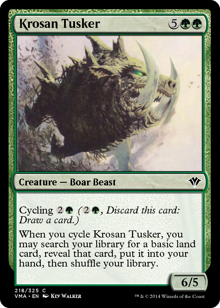 Image of Krosan Tusker (VMA-218) - Vintage Masters Foil