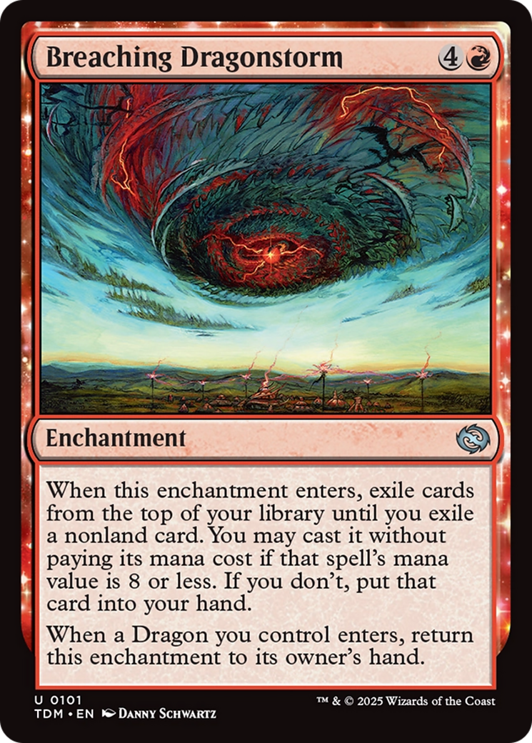 Image of Breaching Dragonstorm (TDM-101) - Tarkir: Dragonstorm: (enchantment)