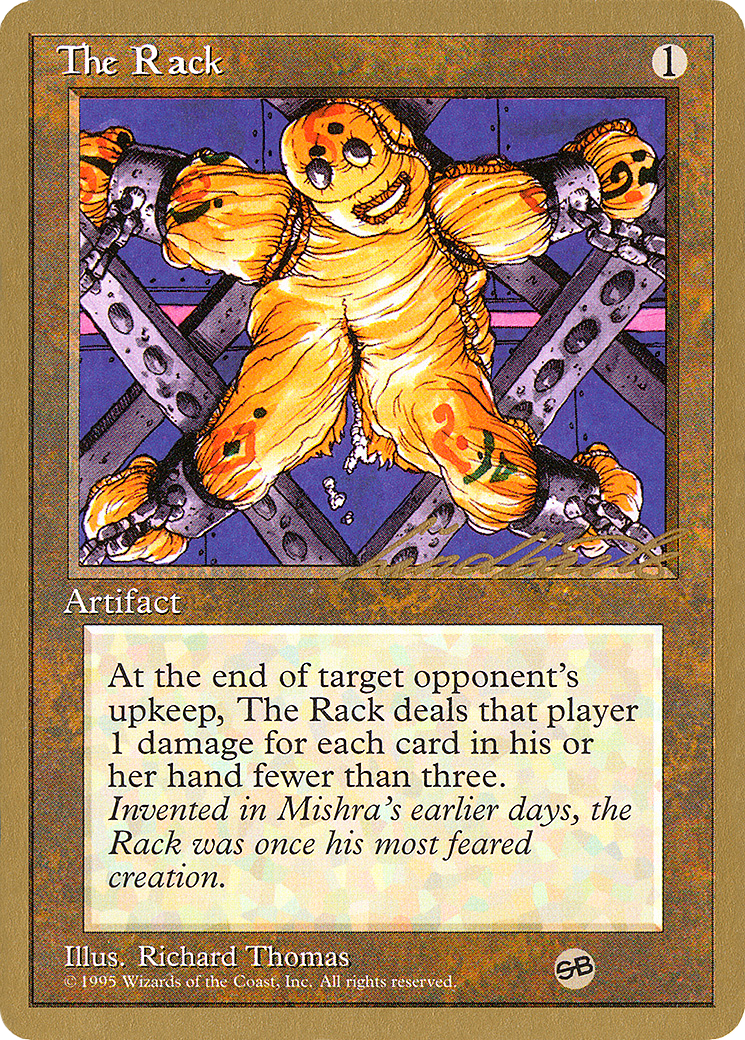 Image of The Rack - 1996 Leon Lindback (4ED) (SB) (WCD-) - Pro Tour Collector Set