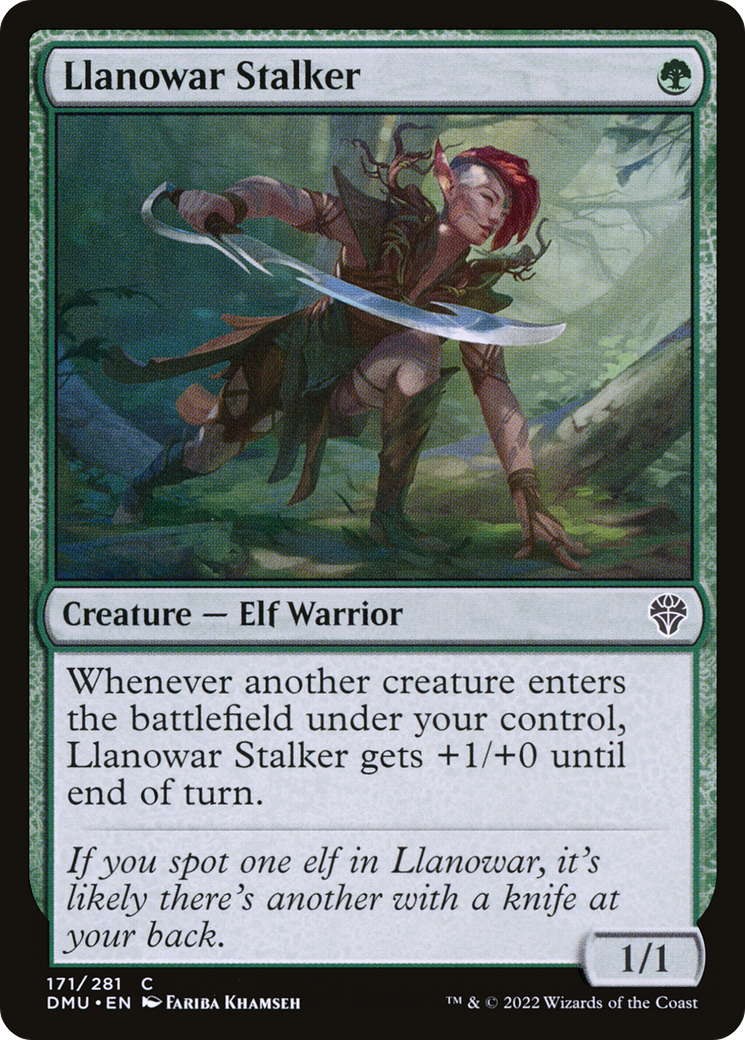 Image of Llanowar Stalker (DMU-171) - Dominaria United Foil