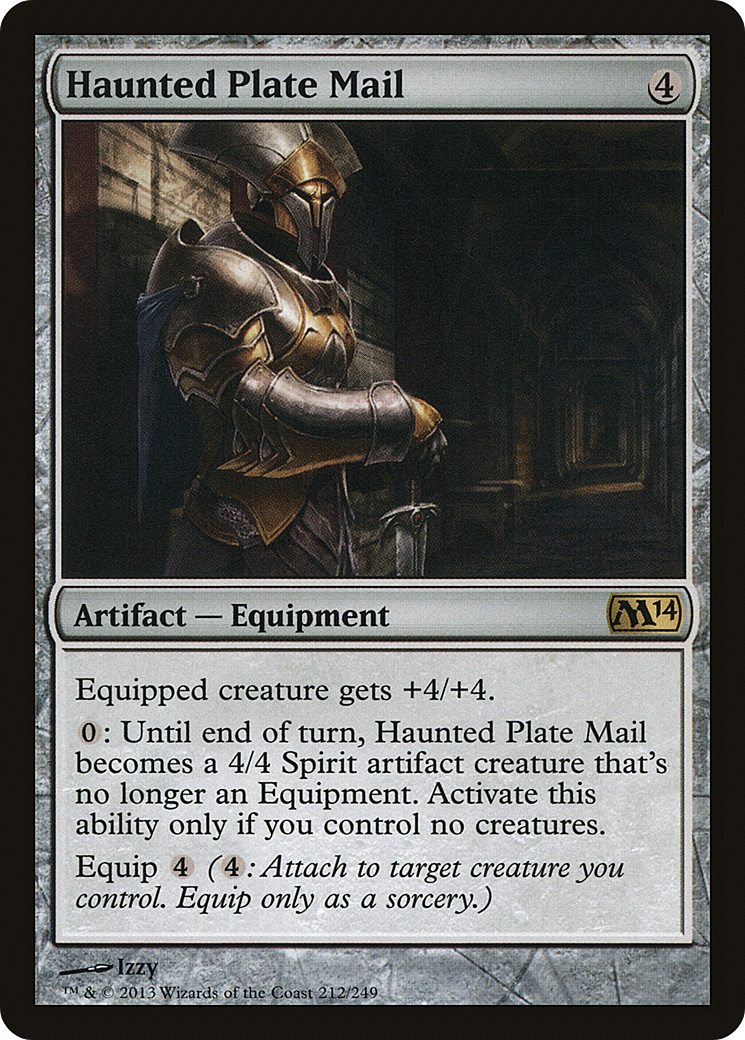 Image of Haunted Plate Mail (M14-212) - Magic 2014 Foil