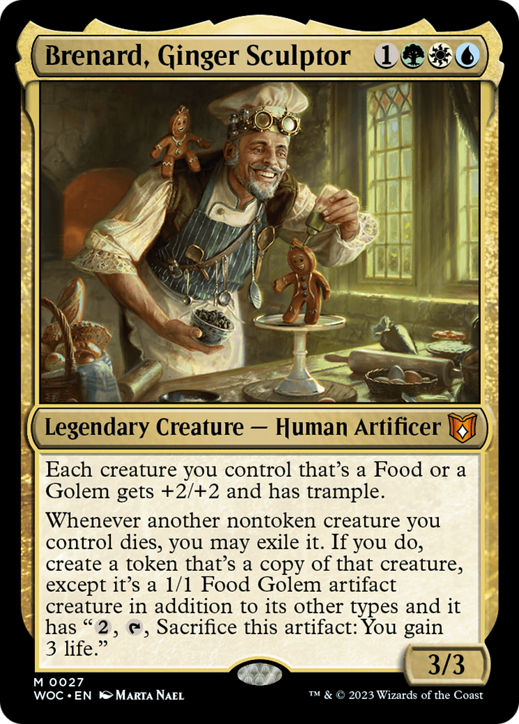 Image of Brenard, Ginger Sculptor (WOC-027) - Wilds of Eldraine Commander Foil