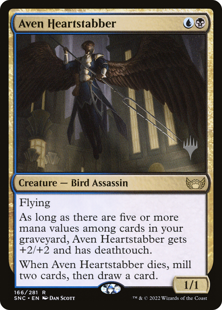 Image of Aven Heartstabber (PPSNC-166) - Streets of New Capenna Promos Foil
