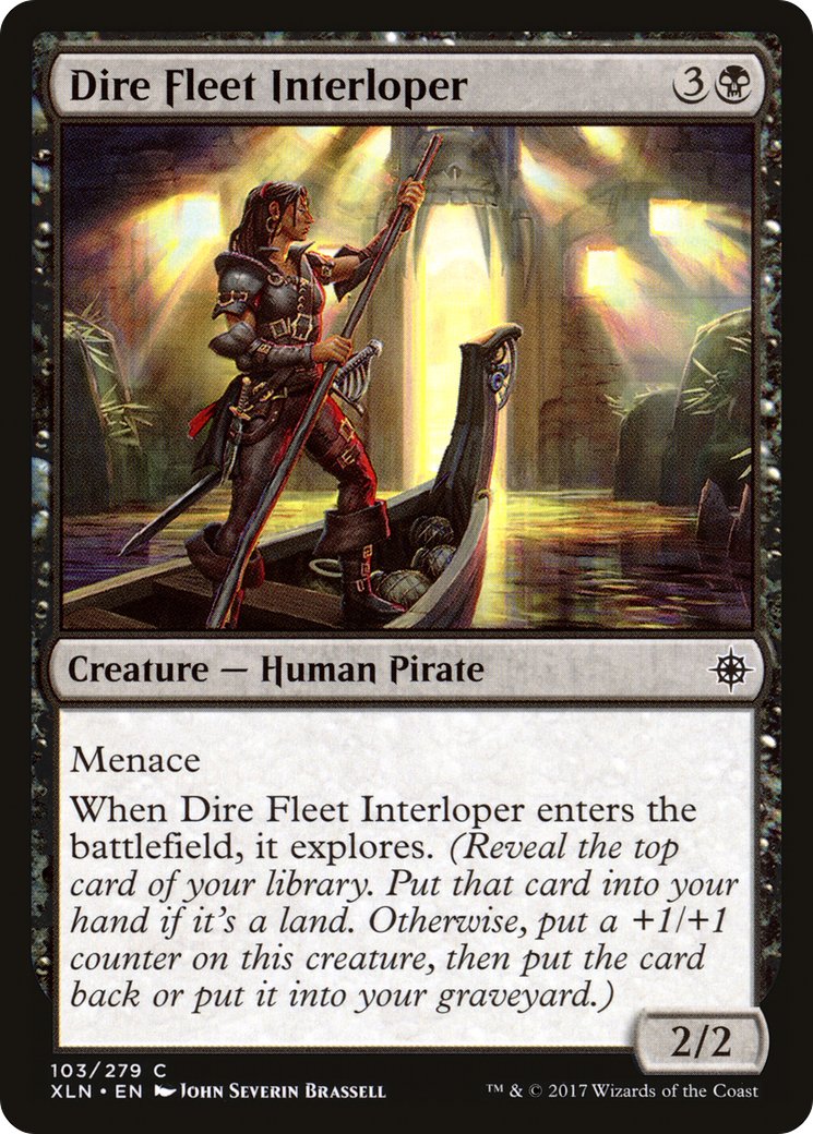 Image of Dire Fleet Interloper (XLN-103) - Ixalan Foil