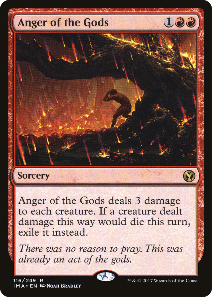 Image of Anger of the Gods (IMA-116) - Iconic Masters Foil