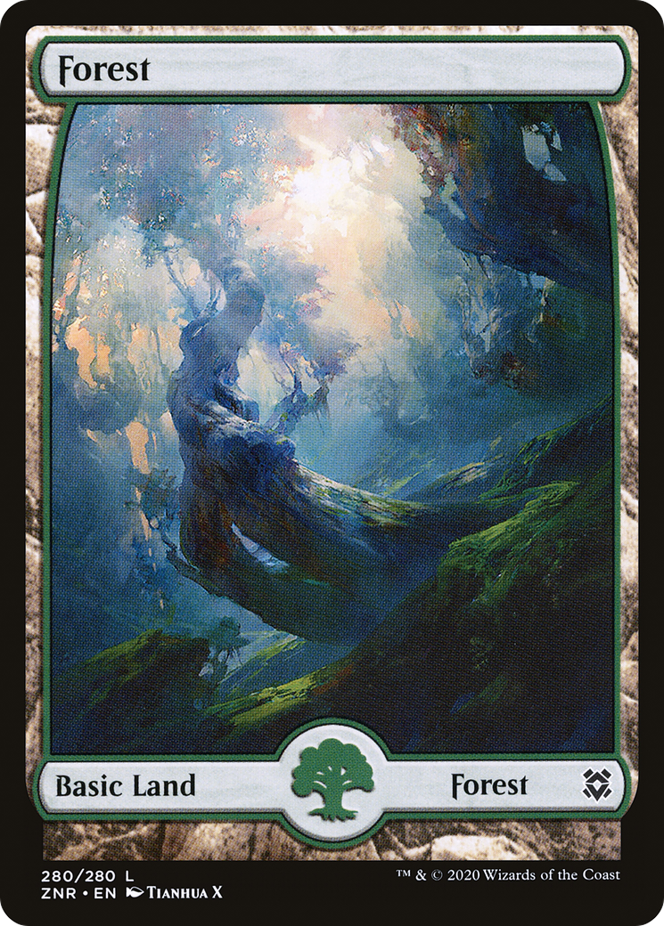 Image of Forest (280) - Full Art (ZNR-280) - Zendikar Rising: (Full Art)