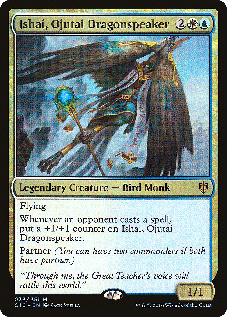 Image of Ishai, Ojutai Dragonspeaker (C16-033) - Commander 2016 Foil