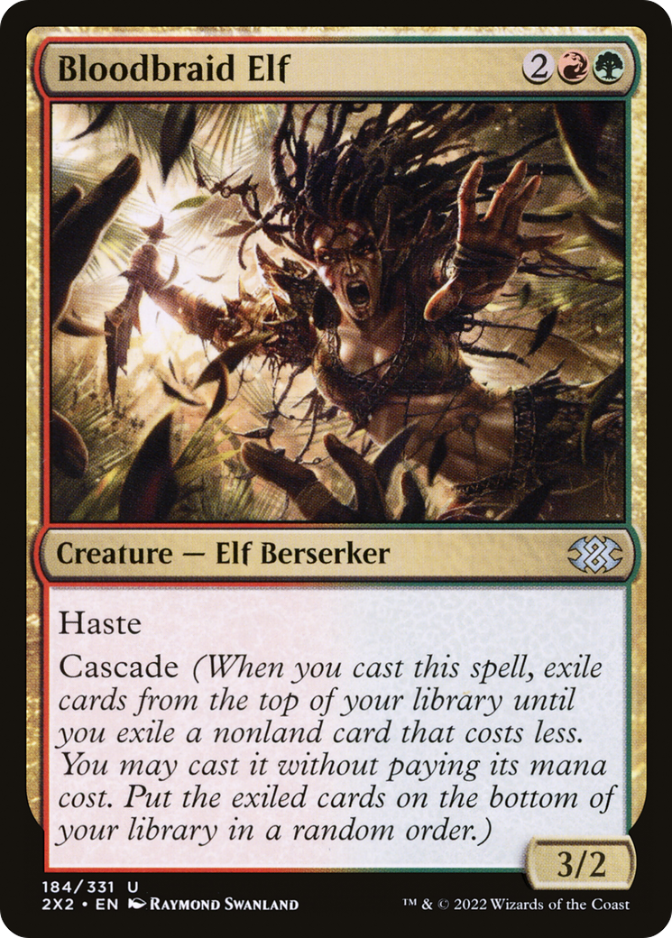 Image of Bloodbraid Elf (2X2-184) - Double Masters 2022 Foil