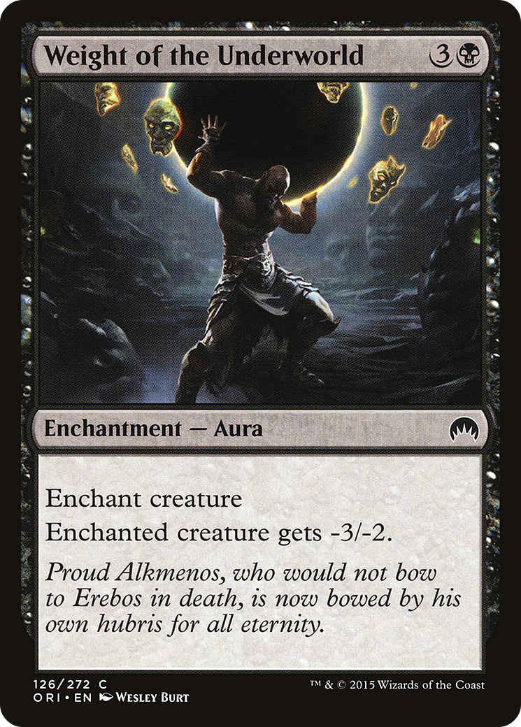 Image of Weight of the Underworld (ORI-126) - Magic Origins Foil