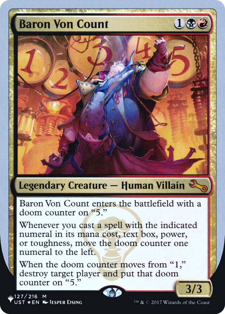 Image of Baron Von Count (LIST-043) - The List (Unfinity Foil Edition) Foil