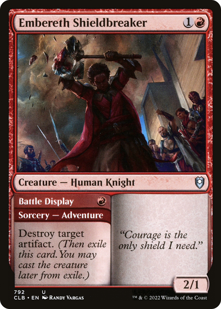 Image of Embereth Shieldbreaker (CLB-792) - Commander Legends: Battle for Baldur's Gate
