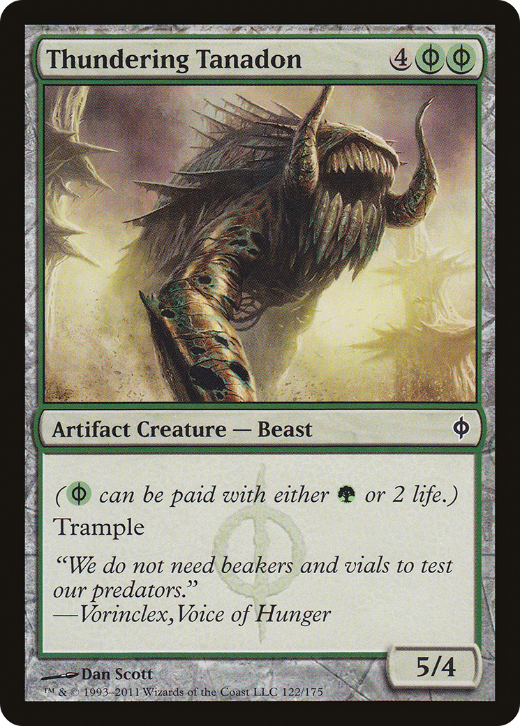 Image of Thundering Tanadon (NPH-122) - New Phyrexia Foil