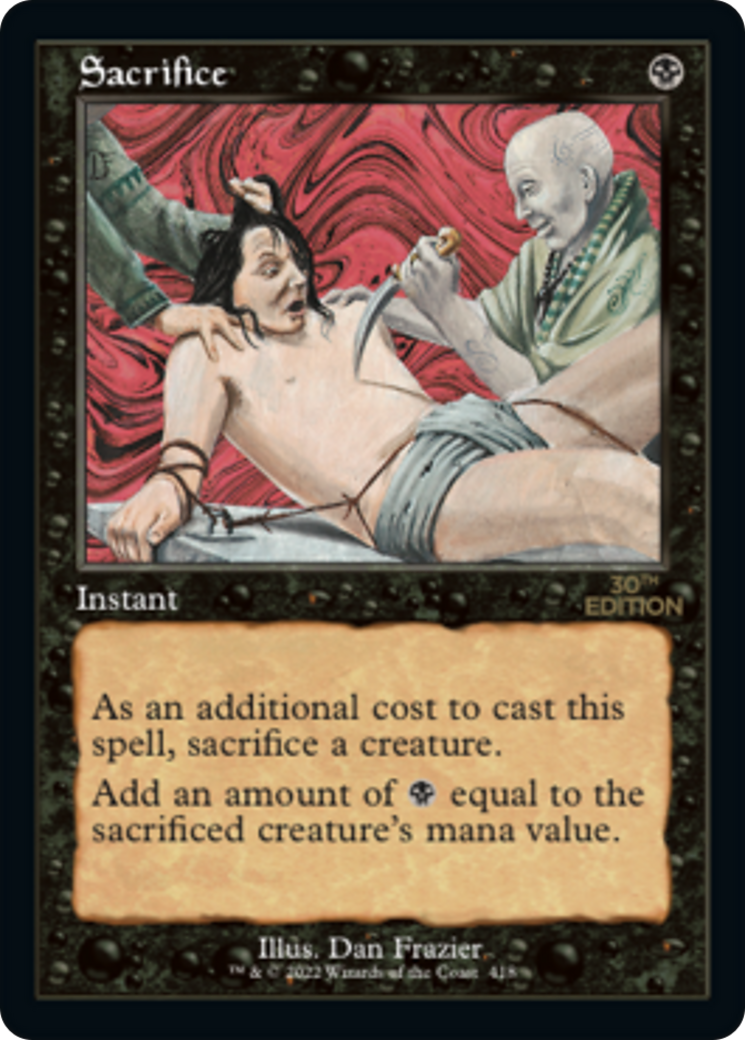 Image of Sacrifice (Retro Frame) (30A-418) - 30th Anniversary Edition