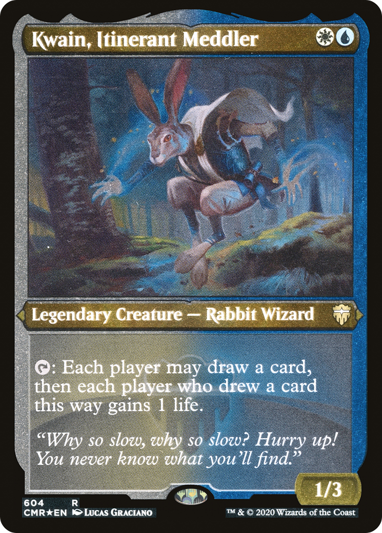 Image of Kwain, Itinerant Meddler (Foil Etched) (CMR-604) - Commander Legends Foil