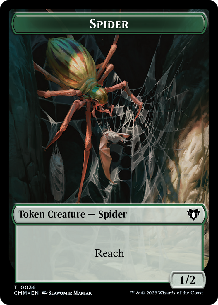 Image of Spider (TCMM-036) - Commander Masters Tokens Foil