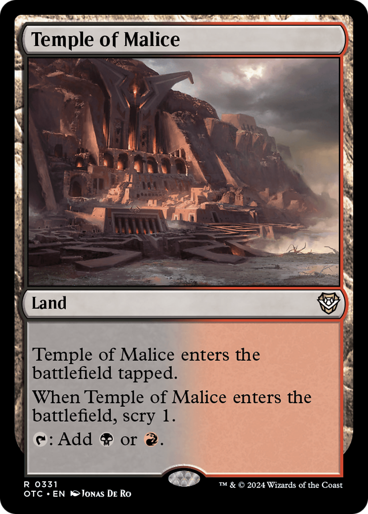 Image of Temple of Malice (OTC-331) - Outlaws of Thunder Junction Commander