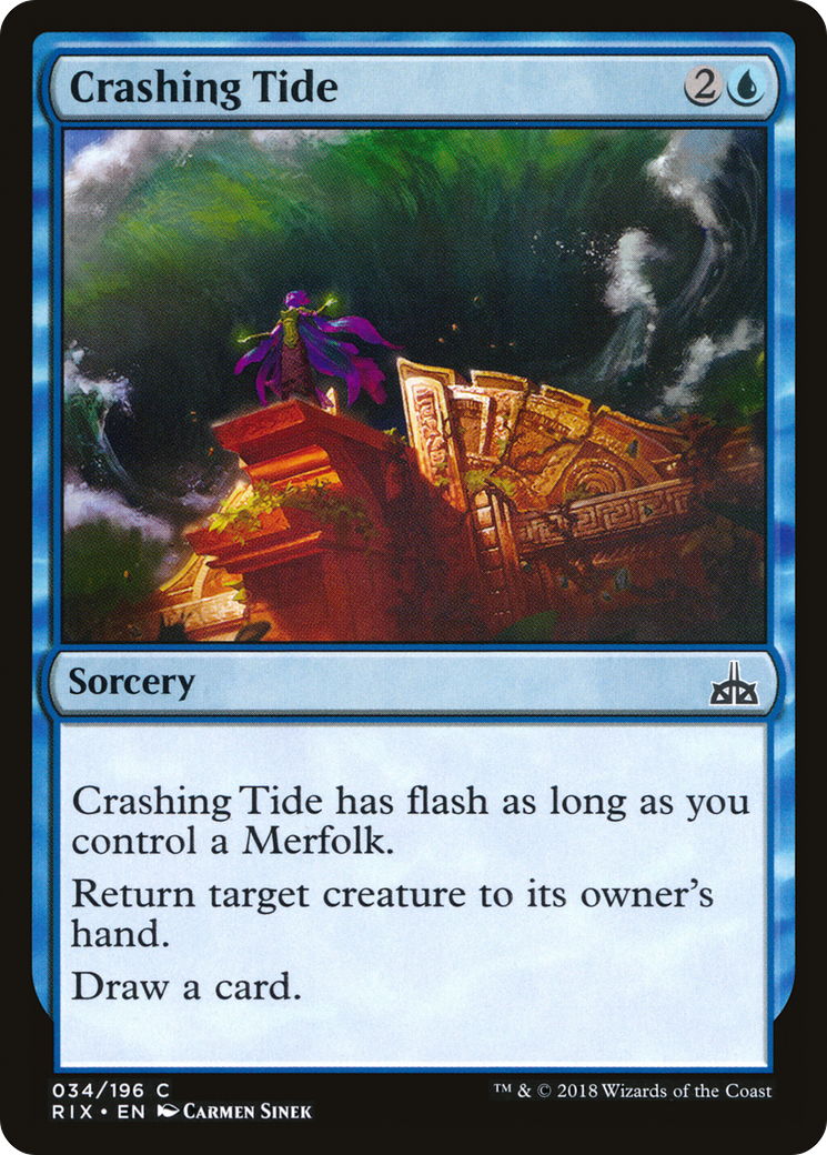 Image of Crashing Tide (RIX-034) - Rivals of Ixalan
