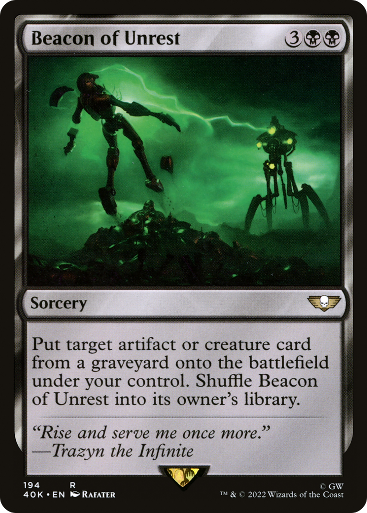 Image of Beacon of Unrest (40K-194) - Warhammer 40,000 Commander