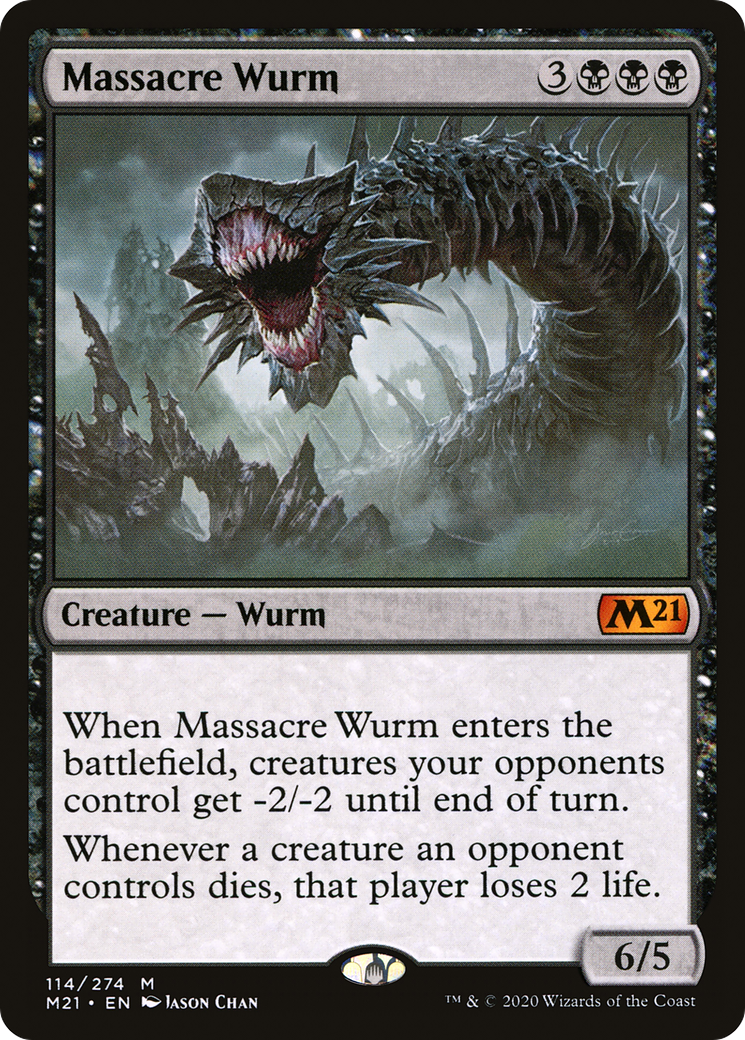 Image of Massacre Wurm (M21-114) - Core Set 2021 Foil