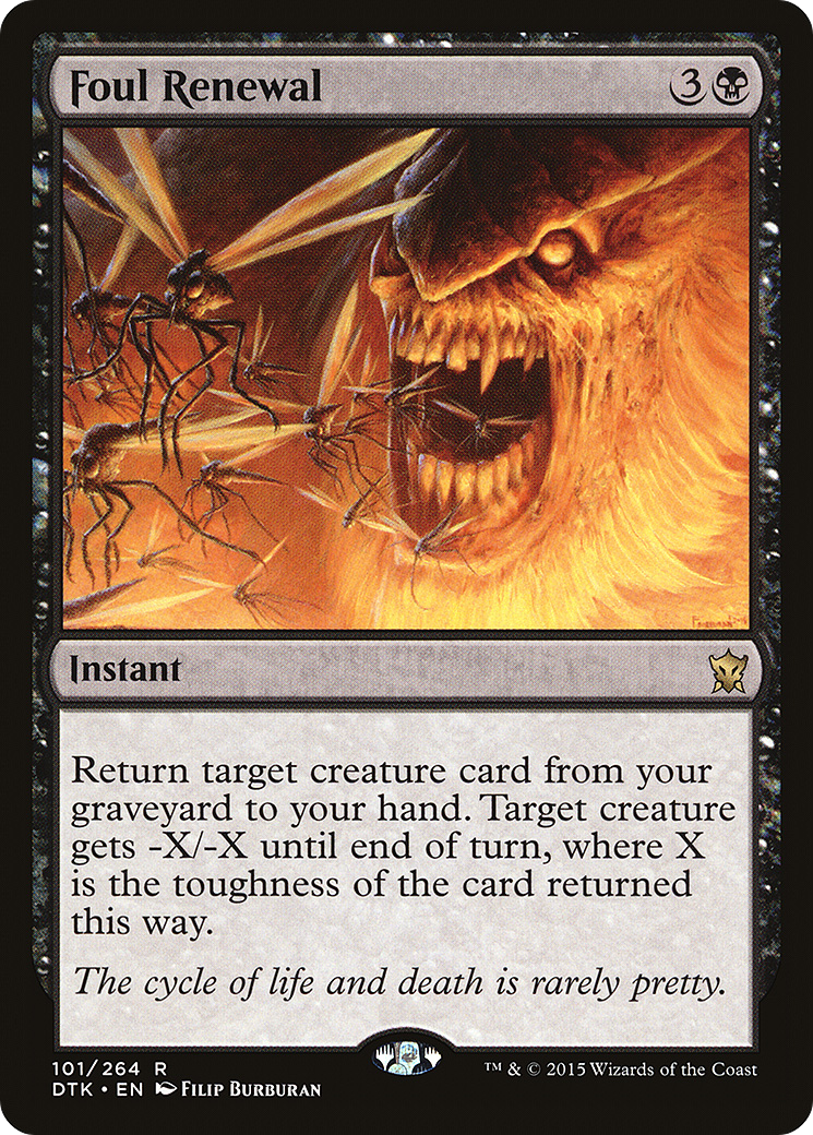 Image of Foul Renewal (DTK-101) - Dragons of Tarkir
