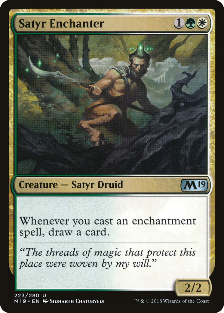 Image of Satyr Enchanter (M19-223) - Core Set 2019 Foil