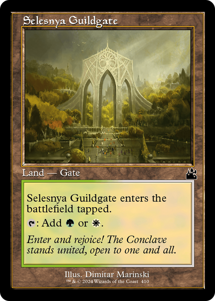 Image of Selesnya Guildgate (Retro Frame) (RVR-410) - Ravnica Remastered Foil