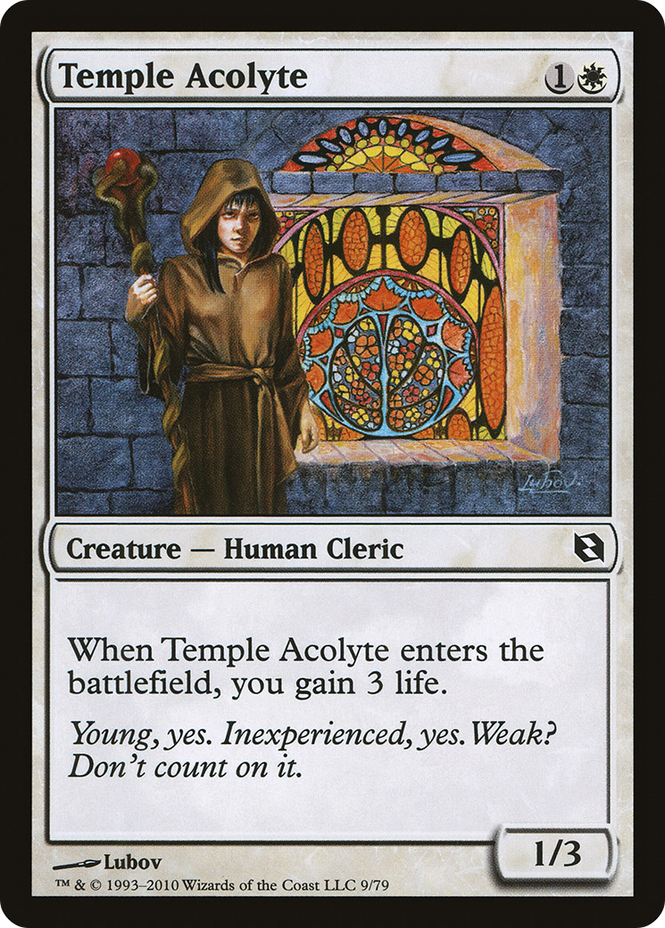 Image of Temple Acolyte (DDF-009) - Duel Decks: Elspeth vs. Tezzeret