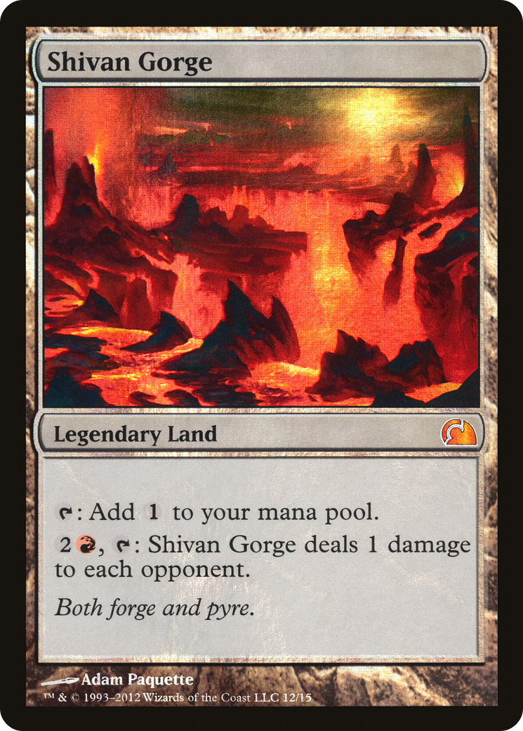 Image of Shivan Gorge (V12-012) - From the Vault: Realms Foil