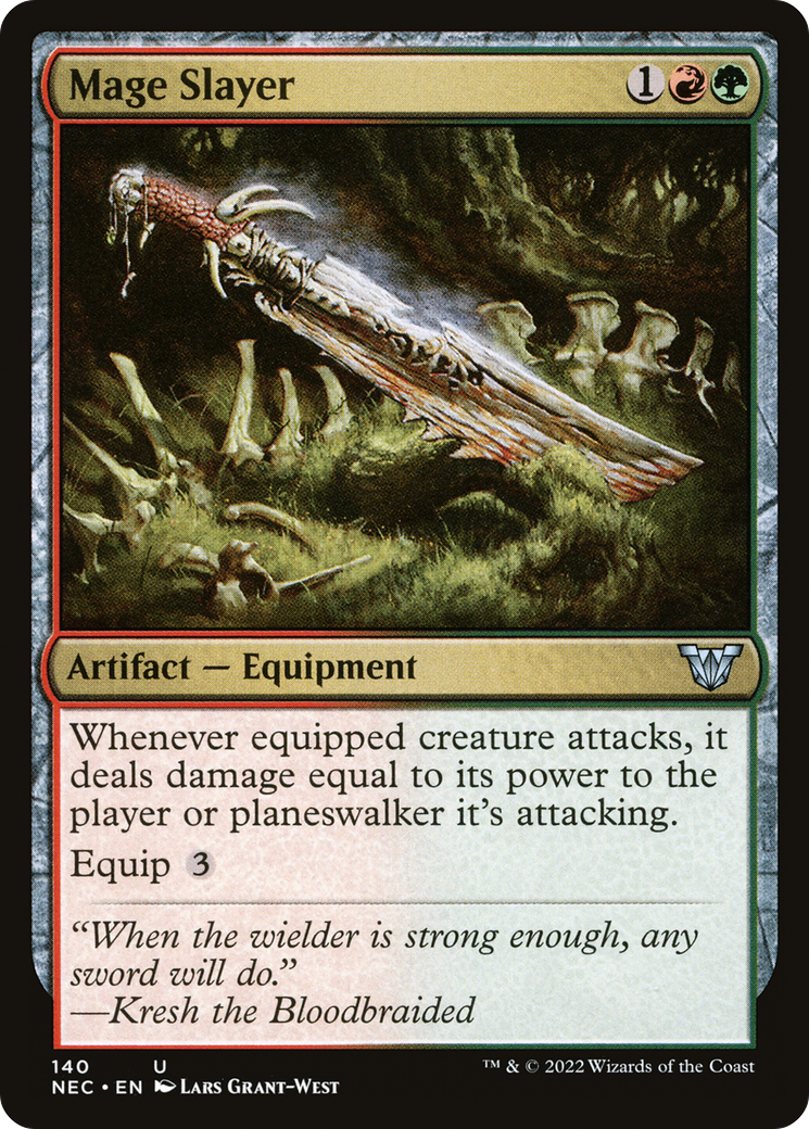 Image of Mage Slayer (NEC-140) - Neon Dynasty Commander