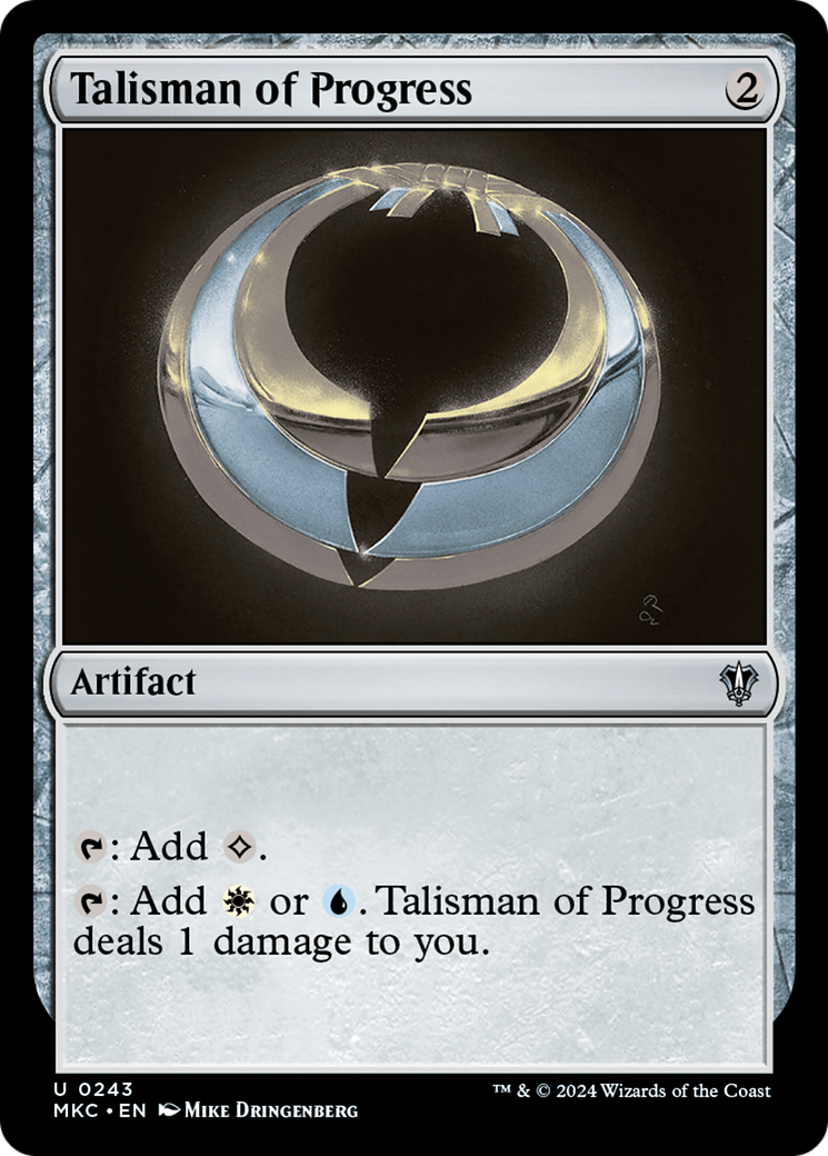 Image of Talisman of Progress (MKC-243) - Murders at Karlov Manor Commander