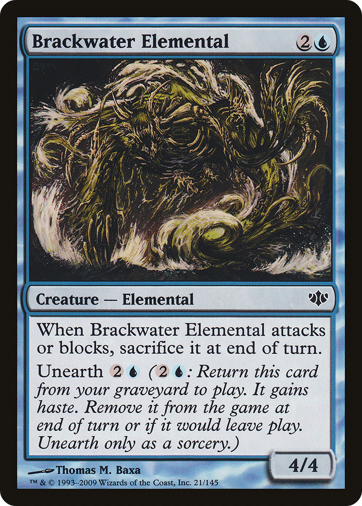 Image of Brackwater Elemental (CON-021) - Conflux Foil