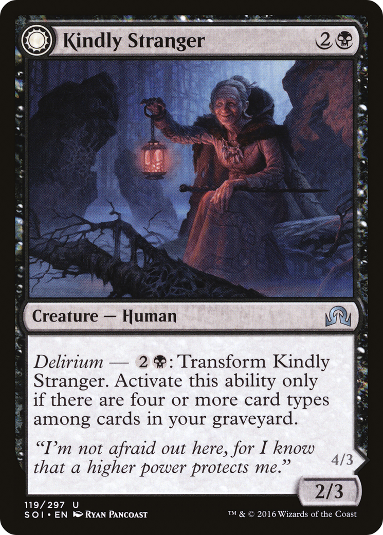 Image of Kindly Stranger (SOI-119) - Shadows over Innistrad: (Double Faced Transform) Foil