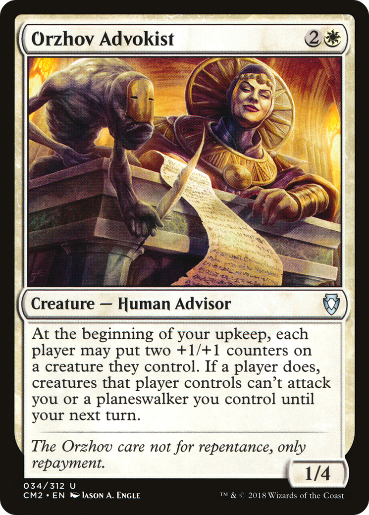 Image of Orzhov Advokist (CM2-034) - Commander Anthology Volume II
