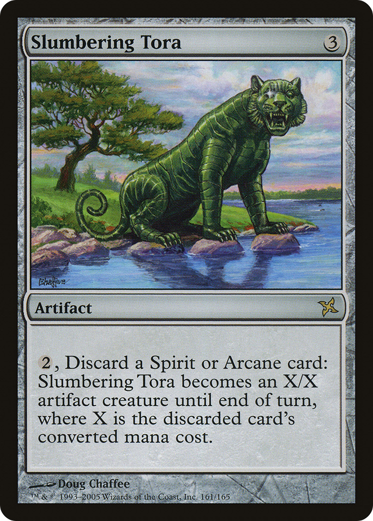 Image of Slumbering Tora (BOK-161) - Betrayers of Kamigawa Foil