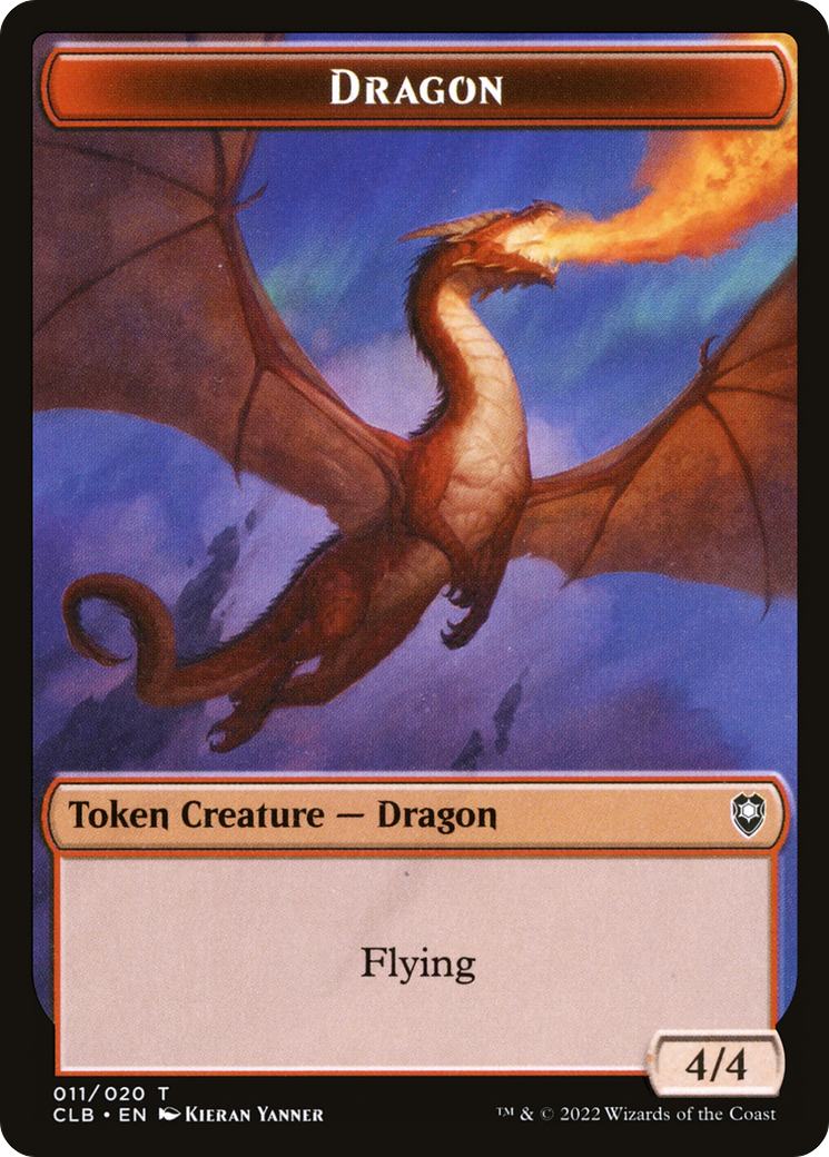 Image of Dragon Token (CLB-011) - Battle for Baldur's Gate Tokens