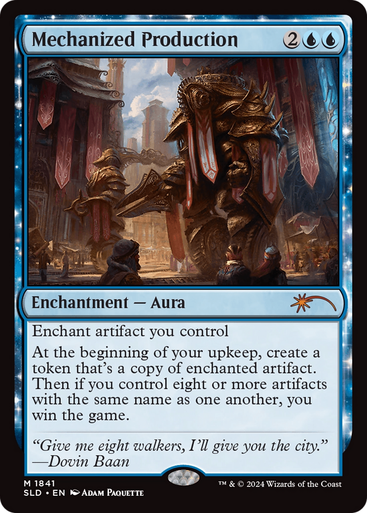 Image of Mechanized Production (SLD-1841) - Secret Lair Drop: (enchantment)