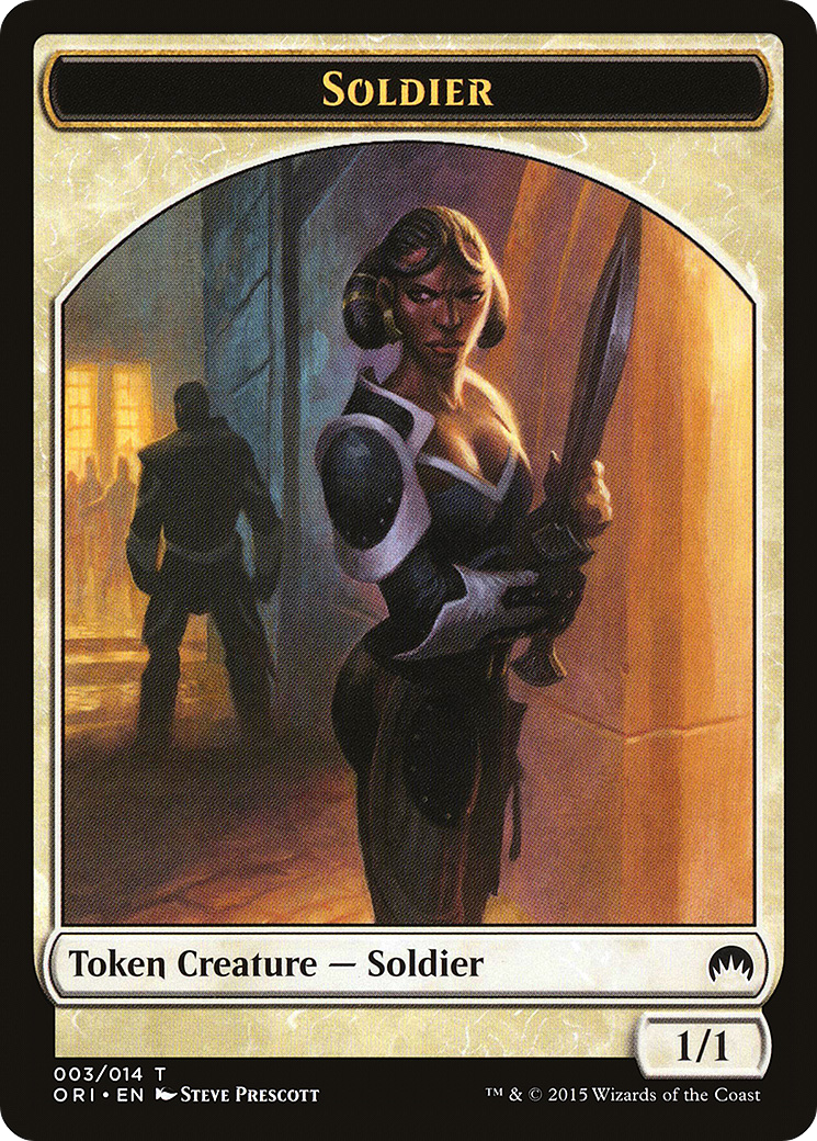Image of Soldier Token (ORI-003) - Magic Origins Tokens